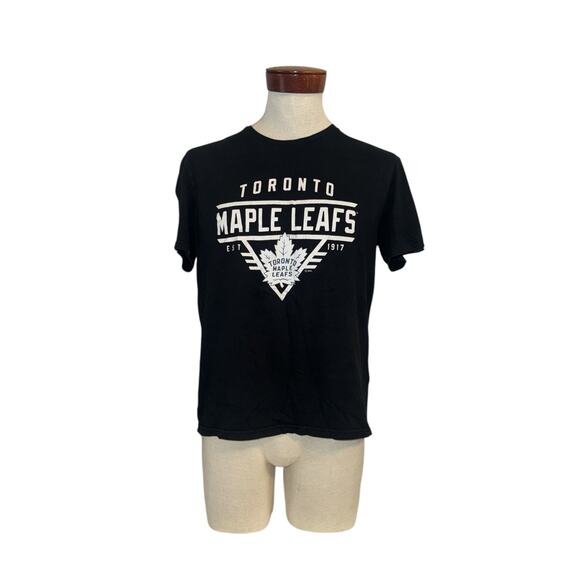 NHL men’s Toronto maple leafs est 1917 black t-shirt sz L - Picture 1 of 2